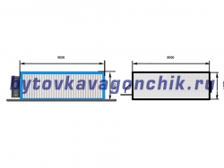 Строительный вагончик 8м